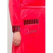 Халат Romeo Life 2XL,3XL,4XL  велюр 1627